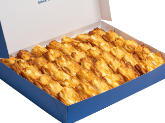 Caja de mini mallas de jamón y queso