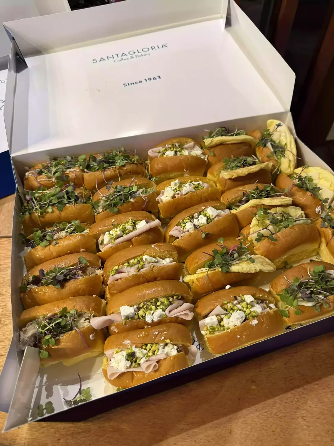 Focaccias saladas del catering